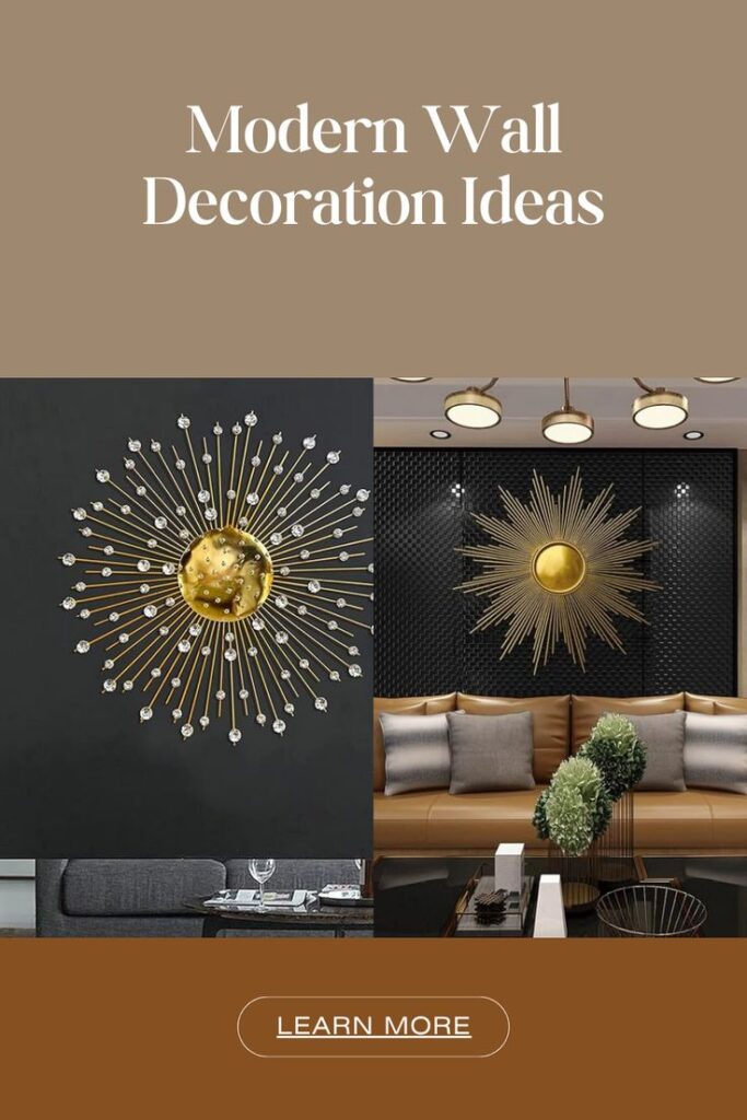 Modern wall decoration ideas are all about combining luxury with simplicity, and handcrafted metal wall décor perfectly embodies this trend.