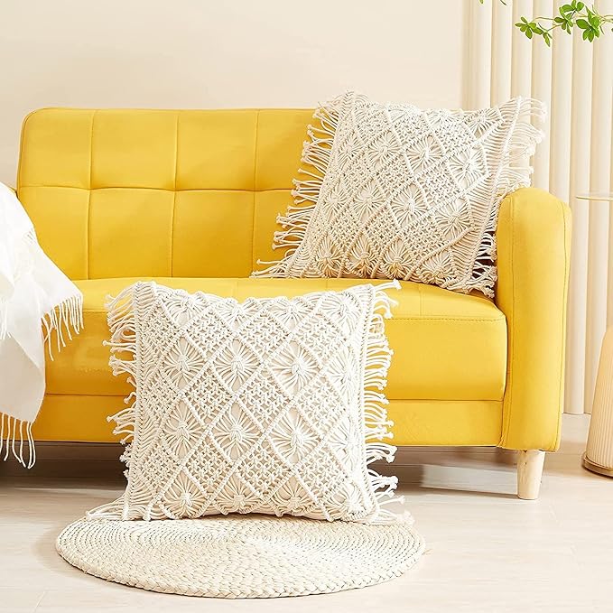 Macramé cushion covers are the perfect way to add warmth and personality to any room.