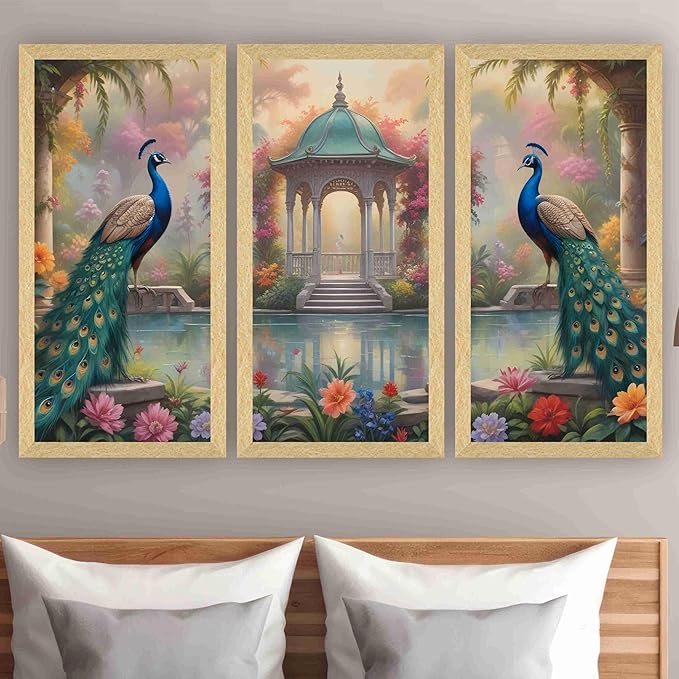 Peacock modern art in the Boho style is a testament to the power of symbolism and color in contemporary spaces.