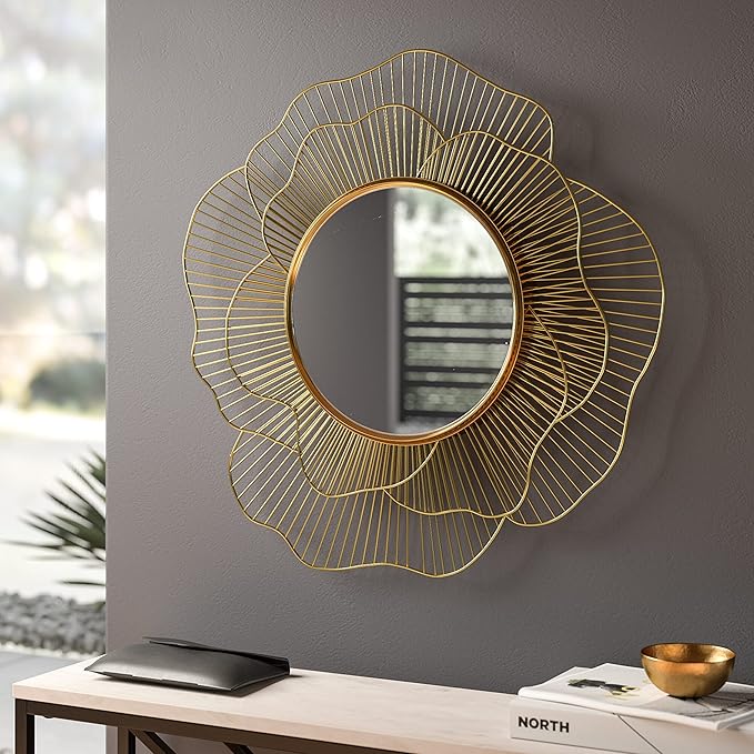 Iron decorative mirrors bring a blend of durability and aesthetic appeal that few other materials can match. The robustness of iron ensures that the mirror frame will last for years while maintaining its elegant appearance.